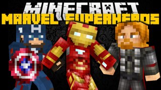 Minecraft: MARVEL UNIVERSE SUPERHERO MOD (Captain America, Iron Man, Thor) Mod Showcase