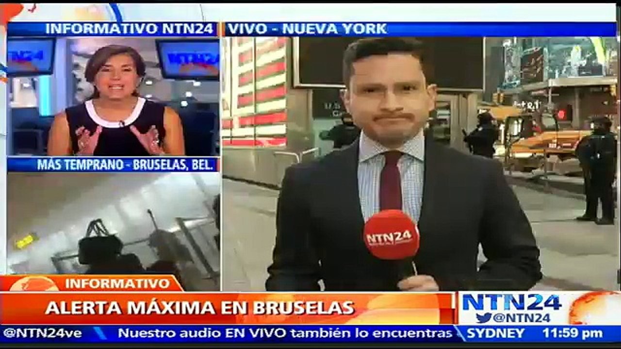Policía de Nueva York refuerza su seguridad tras atentados terroristas en Bruselas