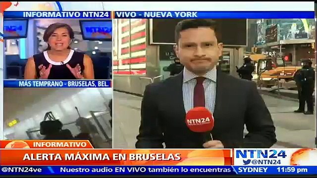 Policía de Nueva York refuerza su seguridad tras atentados terroristas en Bruselas