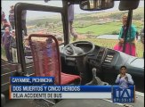 Dos muertos y cinco heridos deja accidente de tránsito en Cayambe