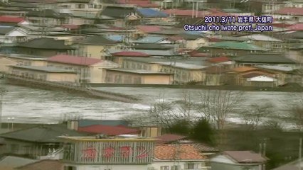 The power of tsunami waves - Otsuchi-cho Japan 3,11-