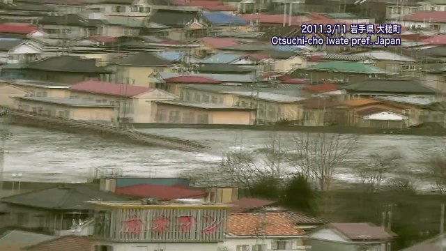 The power of tsunami waves - Otsuchi-cho Japan 3,11-