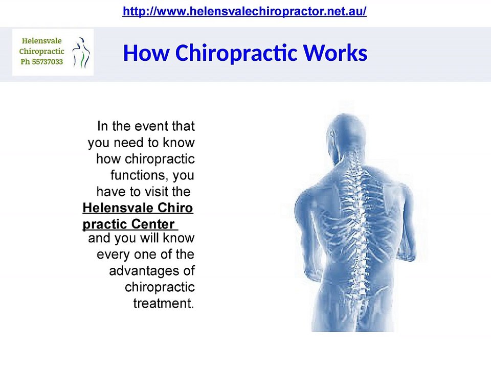 how chiropractic works