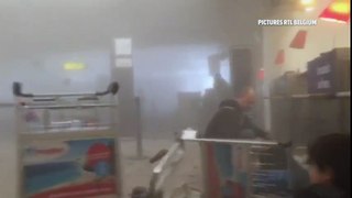 Attentat à Bruxelles : La vidéo montre le moment de l'explosion à l'aéroport