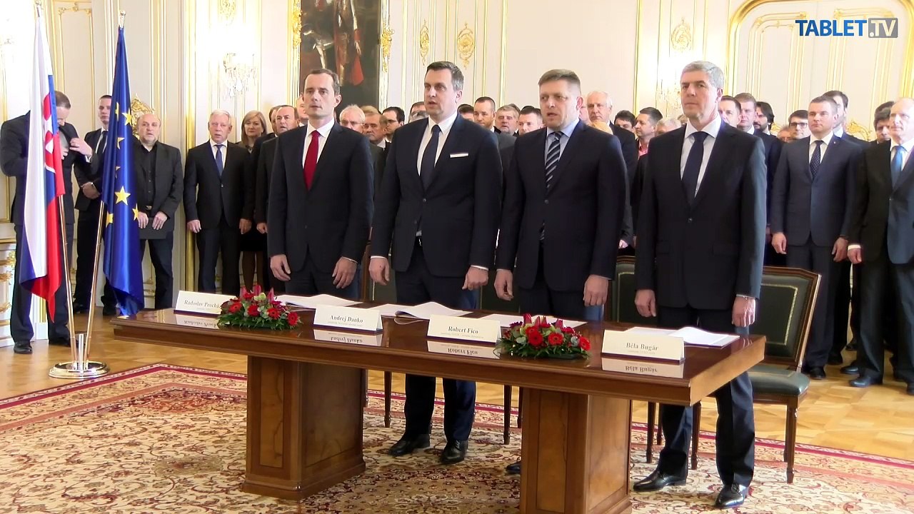 ZÁZNAM: Smer-SD, SNS, Most-Híd a #Sieť podpísali koaličnú dohodu