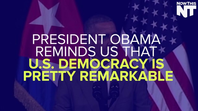 President Obama Explains Why American Democracy Is Inspiring
