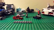 Lego batman and iron-man vs bane and the mandarin (stop motion animation)