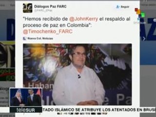 FARC informan de su encuentro con John Kerry en La Habana
