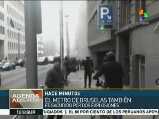 Bélgica:elevan alerta máxima en Bruselas tras atentados con explosivos