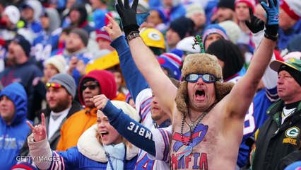 Bills Fan Sets Himself on Fire