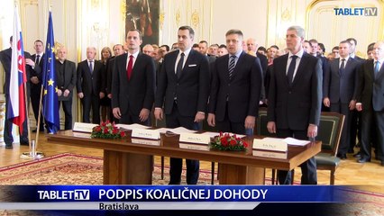 PODPIS KOALICNEJ DOHODY