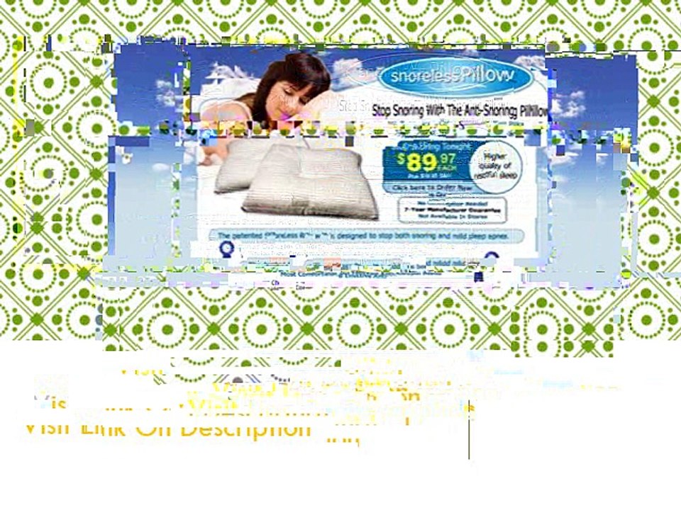 SnoreLess Pillow Review- Best Anti Snoring Pillow