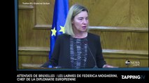 Attentats de Bruxelles : Les larmes de Federica Mogherini, chef de la diplomatie européenne (vidéo)