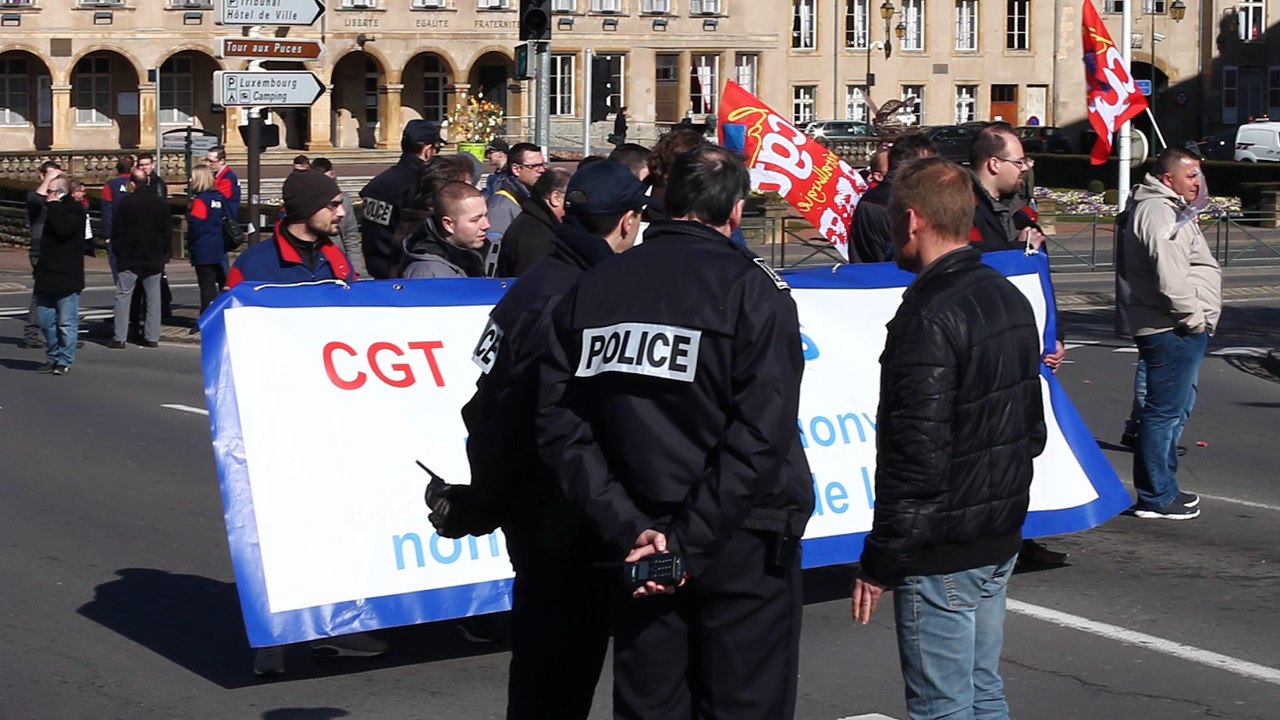 Les Akers de Berlaimont bloquent Thionville pendant l'audience du tribunal de commerce