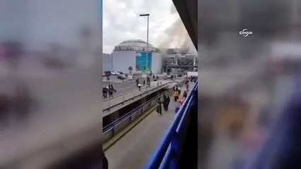 Brüksel'deki havalaanında 2 patlama