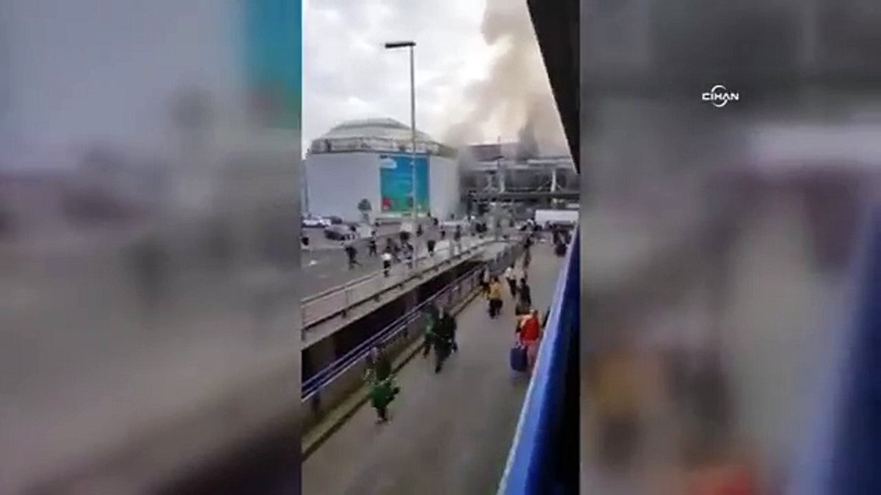 Brüksel'deki havalaanında 2 patlama
