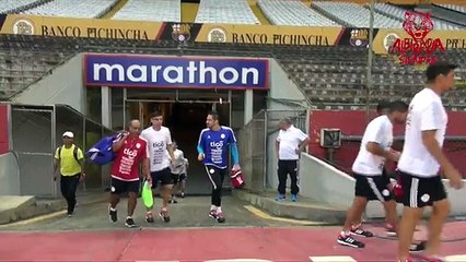 Primer entrenamiento de Paraguay en Ecuador