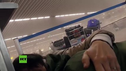 Los primeros segundos tras el atentado en el aeropuerto de Bruselas