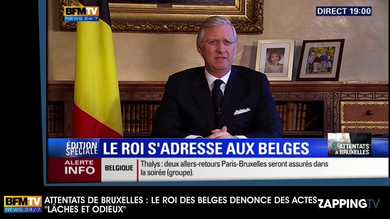 Attentats de Bruxelles : Le roi des Belges dénonce des actes "lâches et odieux" (vidéo)
