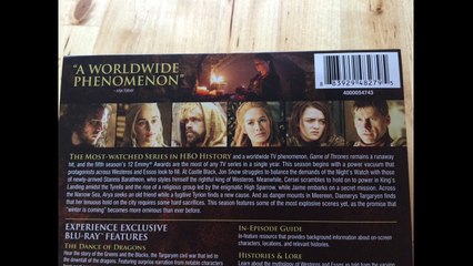 Critique Blu-ray Game of Thrones season 5