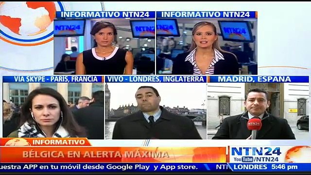 Gobierno de España evalúa si eleva su nivel de alerta tras atentados terroristas en Bruselas