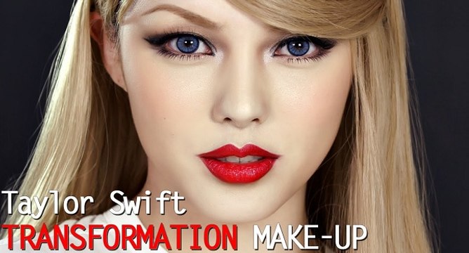 Taylor swift transformation make up