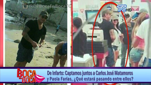 Captamos juntos a Carlos José Matamoros y Paola Farías, ¿Qué estará pasando entre ellos?