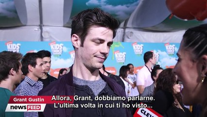 Grant Gustin Talks The Flashpoint Paradox & New Movie at Kids Choice Awards 2016 - SUB ITA