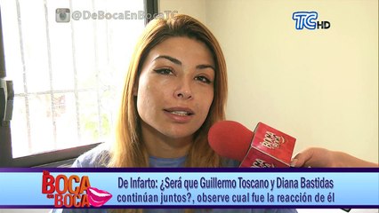 ¿Será que Guillermo Toscana y Diana Bastidas continúan juntos, observe cual fue la reacción de él?