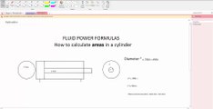 How to calculate hydraulic cylinder area