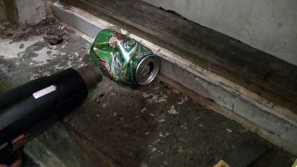 Heat gun fun -Apple Lightning cable, copper, soda can, tv remote, keyboard and rusted USB charger