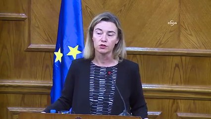Gözyaşlarına boğulan Mogherini'yi Ürdünlü bakan teselli etti