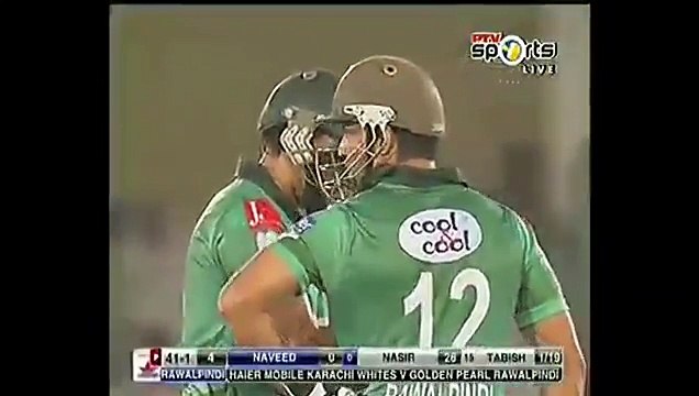 Nasir Jamshed 104 Runs of 64 Balls vs Karachi Whites in Haier Cup T20 2015