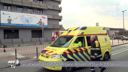 Attentats de Bruxelles: les blessés acheminés vers les hôpitaux
