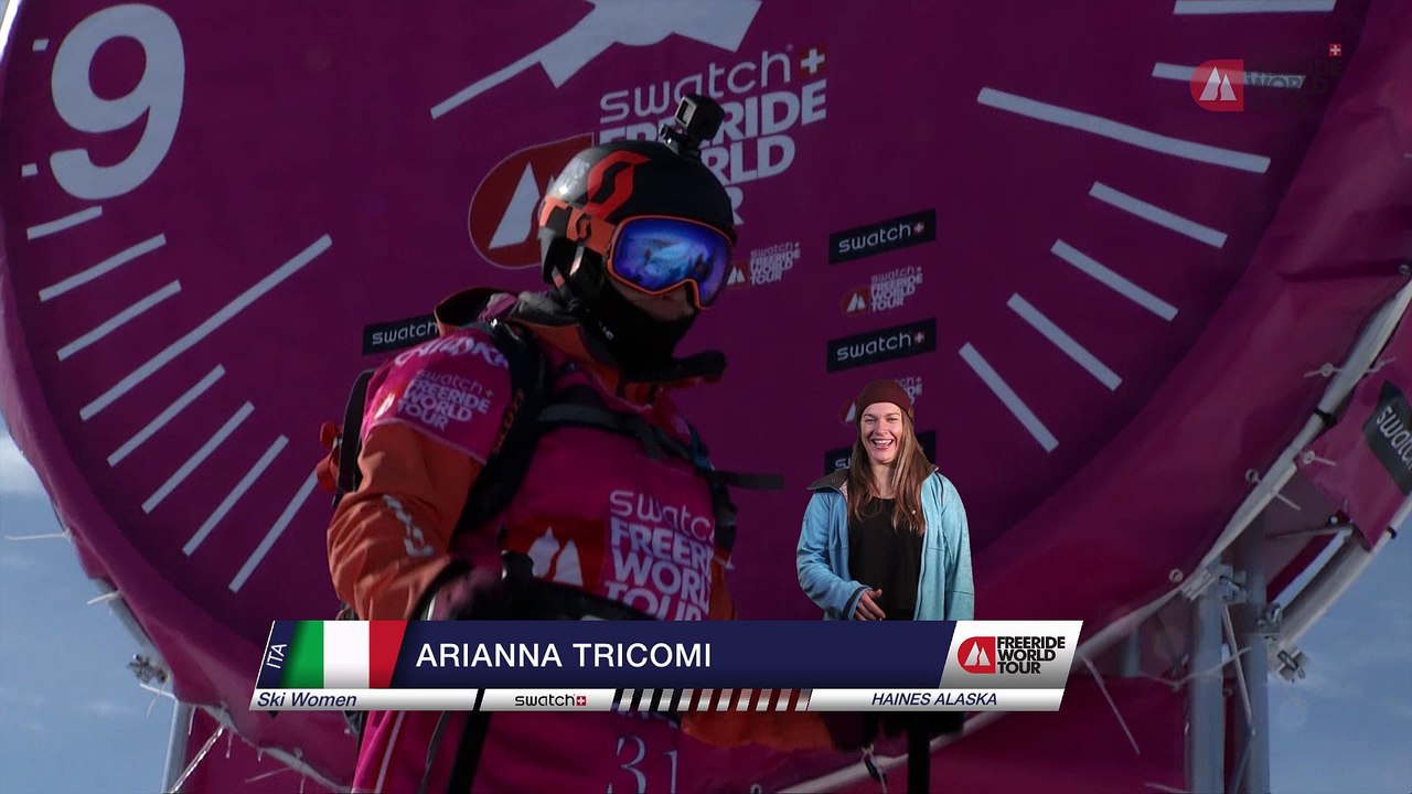 Run Arianna Tricomi 3rd place - Haines Alaska - Swatch Freeride World Tour 2016