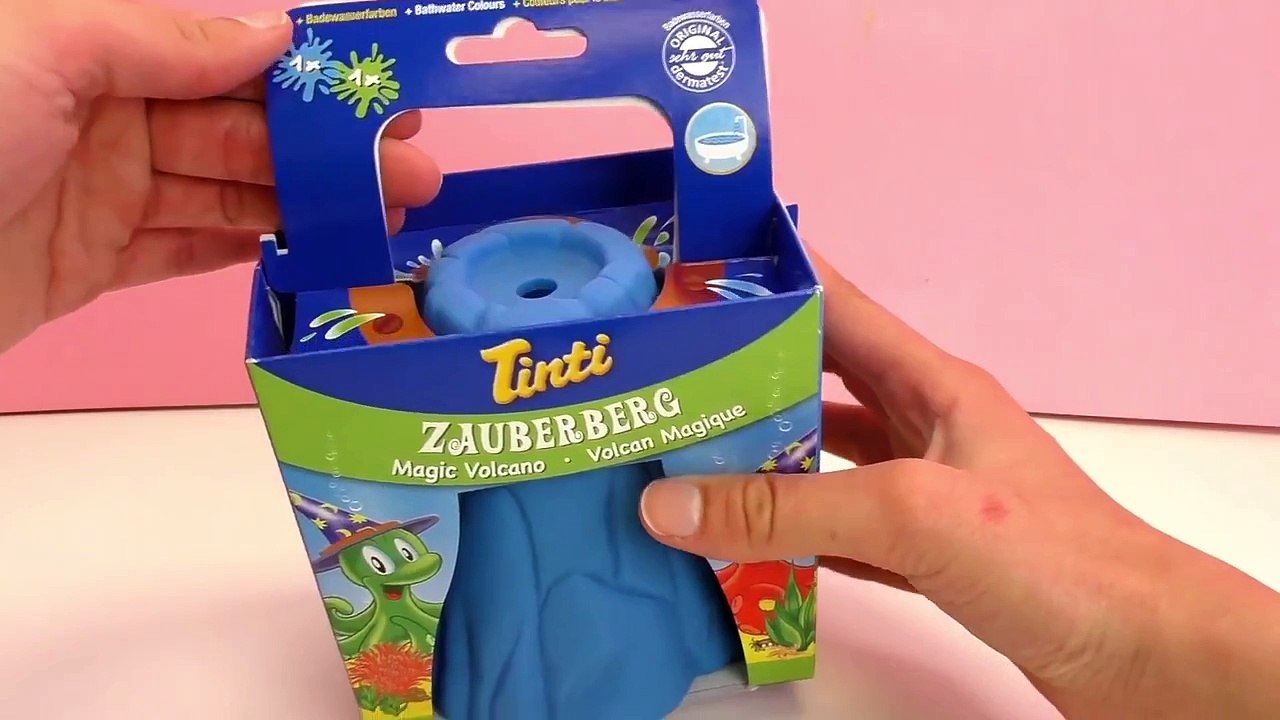 Bain magique Tinti avec la montagne magique, le volcan magique Unboxing