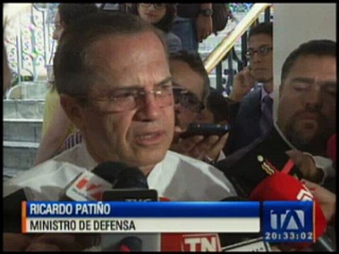Patiño afirma que Ecuador está listo para blindar sus frontera norte