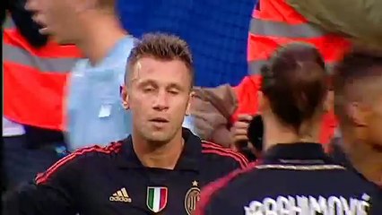 Malmö FF - AC Milan : Antonio Cassano gör 0-1 (2011-08-14)