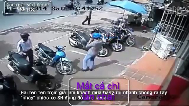 10 pha trộm xe máy siêu kinh điển nhất tại Việt Nam