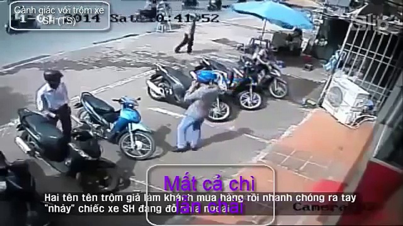 10 pha trộm xe máy siêu kinh điển nhất tại Việt Nam