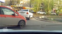 Karma For Car Trying to Bypass Traffic | Instant Karma