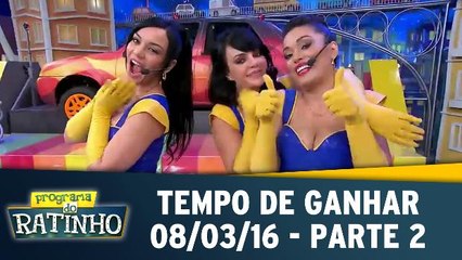 Programa do Ratinho 08.03.16 - Tempo de Ganhar - Parte 2