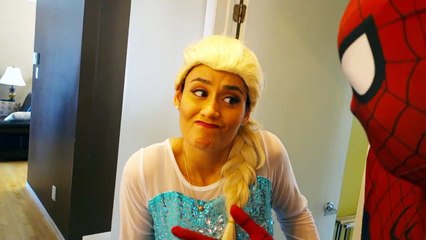 Spiderman  Frozen Elsa vs Joker Joker Poo  Fart Prank Funny Superhero Movie in Real Life