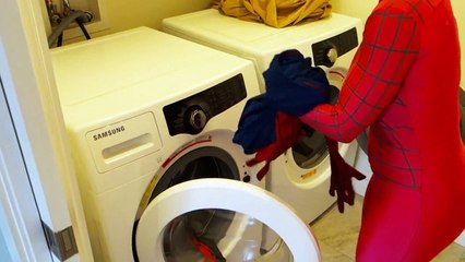 Spiderman  Pink Spidergirl vs Spider In The House Funny Superhero Movie In Real Life