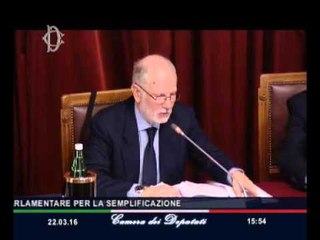 Roma -  Leggi più semplici per superare le emergenze (22.03.16)