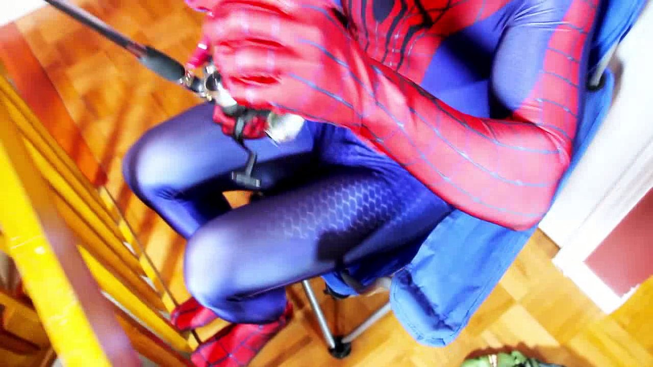 Spiderman vs Venom in Real Life  Superhero Fun  Fishing Movie
