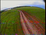 HobbyKing f550 with cheap 320 TVL camera and brushless gimbal flight in very windy day and crash