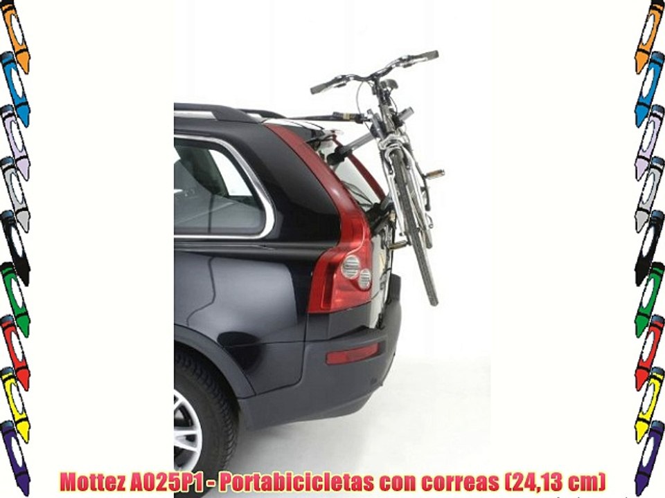 Mottez A025P1 - Portabicicletas con correas (2413 cm)