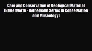 Download ‪Care and Conservation of Geological Material (Butterworth - Heinemann Series in Conservation‬