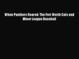 Read When Panthers Roared: The Fort Worth Cats and Minor League Baseball Ebook Free